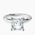Pre-Designed Platinum Mildred Hidden Halo Solitaire Lab Diamond Ring