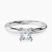 Pre-Designed 10kt White Gold Mildred Hidden Halo Solitaire Lab Diamond Ring