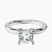 Pre-Designed Platinum Mildred Hidden Halo Solitaire Lab Diamond Ring