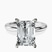 Pre-Designed Platinum Mildred Hidden Halo Solitaire Lab Diamond Ring