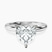 Pre-Designed 14ct White Gold Mildred Hidden Halo Solitaire Lab Diamond Ring