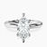 Pre-Designed Platinum Mildred Hidden Halo Solitaire Lab Diamond Ring