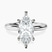 Pre-Designed 10kt White Gold Mildred Hidden Halo Solitaire Lab Diamond Ring