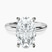 Pre-Designed 18kt White Gold Mildred Hidden Halo Solitaire Lab Diamond Ring
