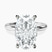 Pre-Designed 18kt White Gold Mildred Hidden Halo Solitaire Lab Diamond Ring