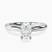 Pre-Designed Platinum Mildred Hidden Halo Solitaire Lab Diamond Ring