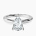 Pre-Designed Platinum Mildred Hidden Halo Solitaire Lab Diamond Ring