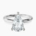 Pre-Designed Platinum Mildred Hidden Halo Solitaire Lab Diamond Ring