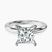 Pre-Designed 14ct White Gold Mildred Hidden Halo Solitaire Lab Diamond Ring