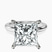 Pre-Designed Platinum Mildred Hidden Halo Solitaire Lab Diamond Ring