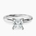 Pre-Designed 18kt White Gold Mildred Hidden Halo Solitaire Lab Diamond Ring