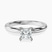 Pre-Designed 14kt White Gold Mildred Hidden Halo Solitaire Lab Diamond Ring