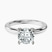 Pre-Designed 18kt White Gold Mildred Hidden Halo Solitaire Lab Diamond Ring