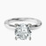 Pre-Designed 14ct White Gold Mildred Hidden Halo Solitaire Lab Diamond Ring