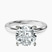 Pre-Designed Platinum Mildred Hidden Halo Solitaire Lab Diamond Ring