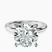Pre-Designed Platinum Mildred Hidden Halo Solitaire Lab Diamond Ring