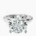 Pre-Designed 10kt White Gold Mildred Hidden Halo Solitaire Lab Diamond Ring
