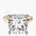 Pre-Designed 10kt Yellow Gold Mildred Hidden Halo Solitaire Lab Diamond Ring