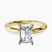 Pre-Designed 14kt Yellow Gold Mildred Hidden Halo Solitaire Lab Diamond Ring