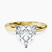 Mildred Hidden Halo Solitaire Lab Diamond Engagement Ring in 9ct Yellow Gold