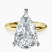 Pre-Designed 14kt Yellow Gold Mildred Hidden Halo Solitaire Lab Diamond Ring