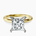 Pre-Designed 10kt Yellow Gold Mildred Hidden Halo Solitaire Lab Diamond Ring