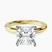 Pre-Designed 10kt Yellow Gold Mildred Hidden Halo Solitaire Lab Diamond Ring