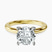 Pre-Designed 14kt Yellow Gold Mildred Hidden Halo Solitaire Lab Diamond Ring