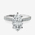 Pre-Designed Platinum Mereia Secret Halo Lab Diamond Ring