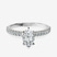 Pre-Designed Platinum Mereia Secret Halo Lab Diamond Ring