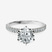 Pre-Designed 10kt White Gold Mereia Secret Halo Lab Diamond Ring