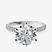 Pre-Designed 18kt White Gold Mereia Secret Halo Lab Diamond Ring