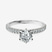 Pre-Designed 18kt White Gold Mereia Secret Halo Lab Diamond Ring