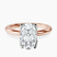 Mabel Petal Solitaire Lab Diamond Engagement Ring in 9ct Rose Gold