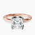Mabel Petal Solitaire Lab Diamond Engagement Ring in 9ct Rose Gold