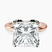 Pre-Designed 10kt Rose Gold Mabel Petal Solitaire Lab Diamond Ring