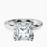 Pre-Designed 10kt White Gold Mabel Petal Solitaire Lab Diamond Ring