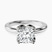 Mabel Petal Solitaire Lab Diamond Engagement Ring in 10kt White Gold