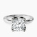 Pre-Designed Platinum Mabel Petal Solitaire Lab Diamond Ring