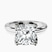 Pre-Designed 14kt White Gold Mabel Petal Solitaire Lab Diamond Ring