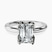 Mabel Petal Solitaire Lab Diamond Engagement Ring in 10kt White Gold