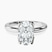 Mabel Petal Solitaire Lab Diamond Engagement Ring in 10kt White Gold