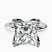 Pre-Designed 10kt White Gold Mabel Petal Solitaire Lab Diamond Ring