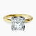 Pre-Designed 18kt Yellow Gold Mabel Petal Solitaire Lab Diamond Ring