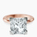 Pre-Designed 10kt Rose Gold Cordelia Knife Edge Solitaire Lab Diamond Ring