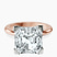 Pre-Designed 14kt Rose Gold Cordelia Knife Edge Solitaire Lab Diamond Ring
