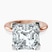 Pre-Designed 14kt Rose Gold Cordelia Knife Edge Solitaire Lab Diamond Ring