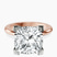 Pre-Designed 18kt Rose Gold Cordelia Knife Edge Solitaire Lab Diamond Ring