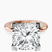 Pre-Designed 18kt Rose Gold Cordelia Knife Edge Solitaire Lab Diamond Ring