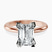 Pre-Designed 10kt Rose Gold Cordelia Knife Edge Solitaire Lab Diamond Ring
